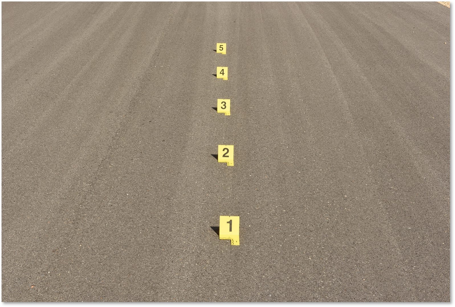 All evidence placards in focus